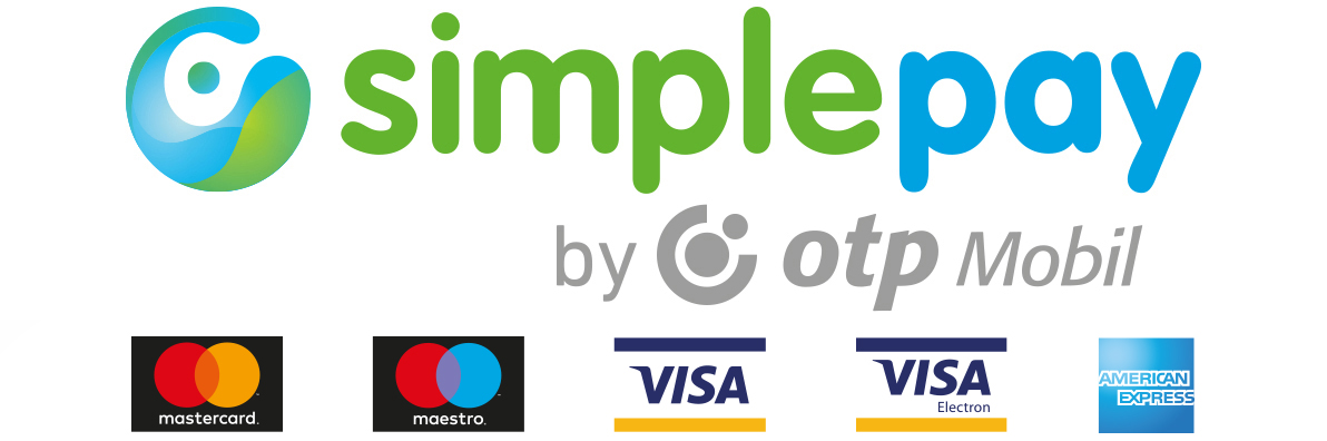 SimplePay by OTP elfogadott kártya logók: MasterCard, Maestro, Visa Electron, American Express